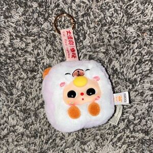 Baby Three Plush Mahjong Bear Keychain Bag Charm